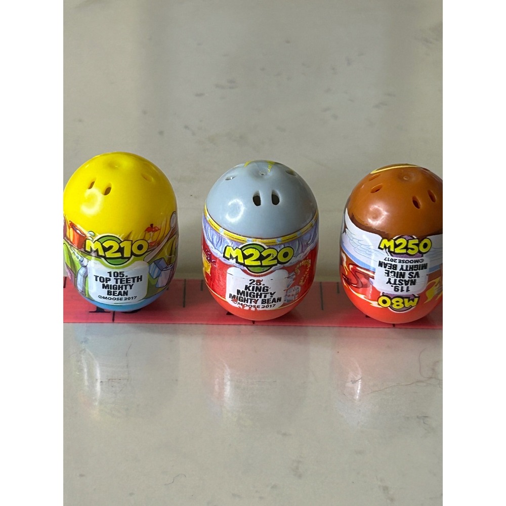 Moose Toys Mighty Beanz M210 M220 M250 Collectible Bean Figures 3 Pack